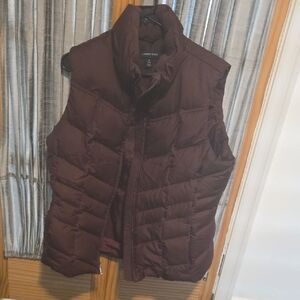 Lands' End Women's Dark Purple Quilted Vest